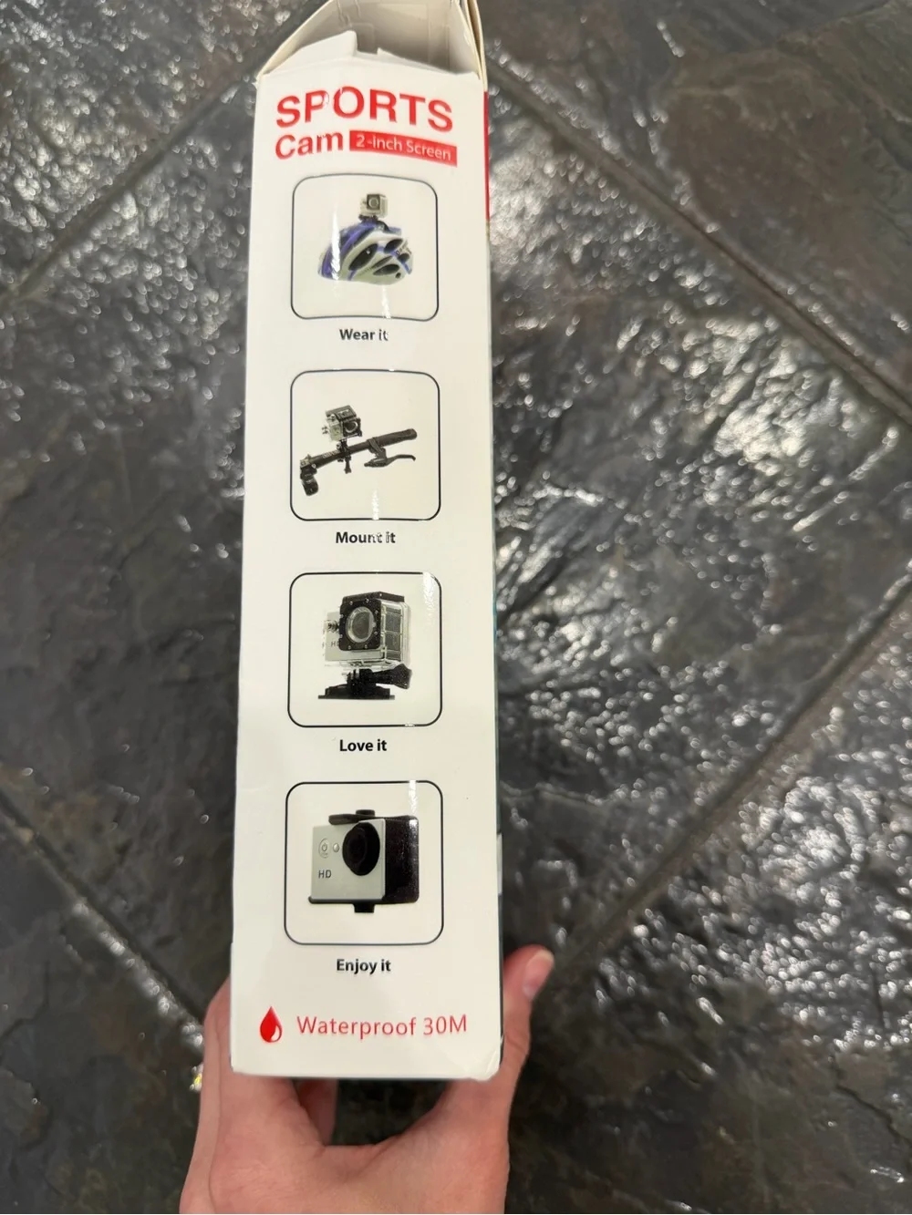 HD 1080P Waterproof Sports Action Camera Blue New in Box